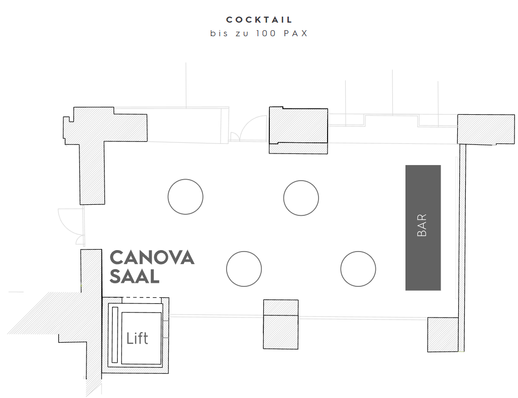 Canova Saal Cocktail