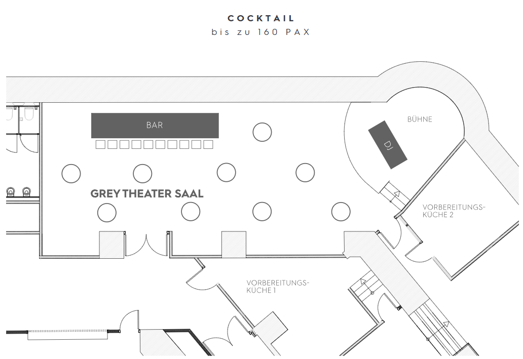 Grey Theater Saal Cocktail